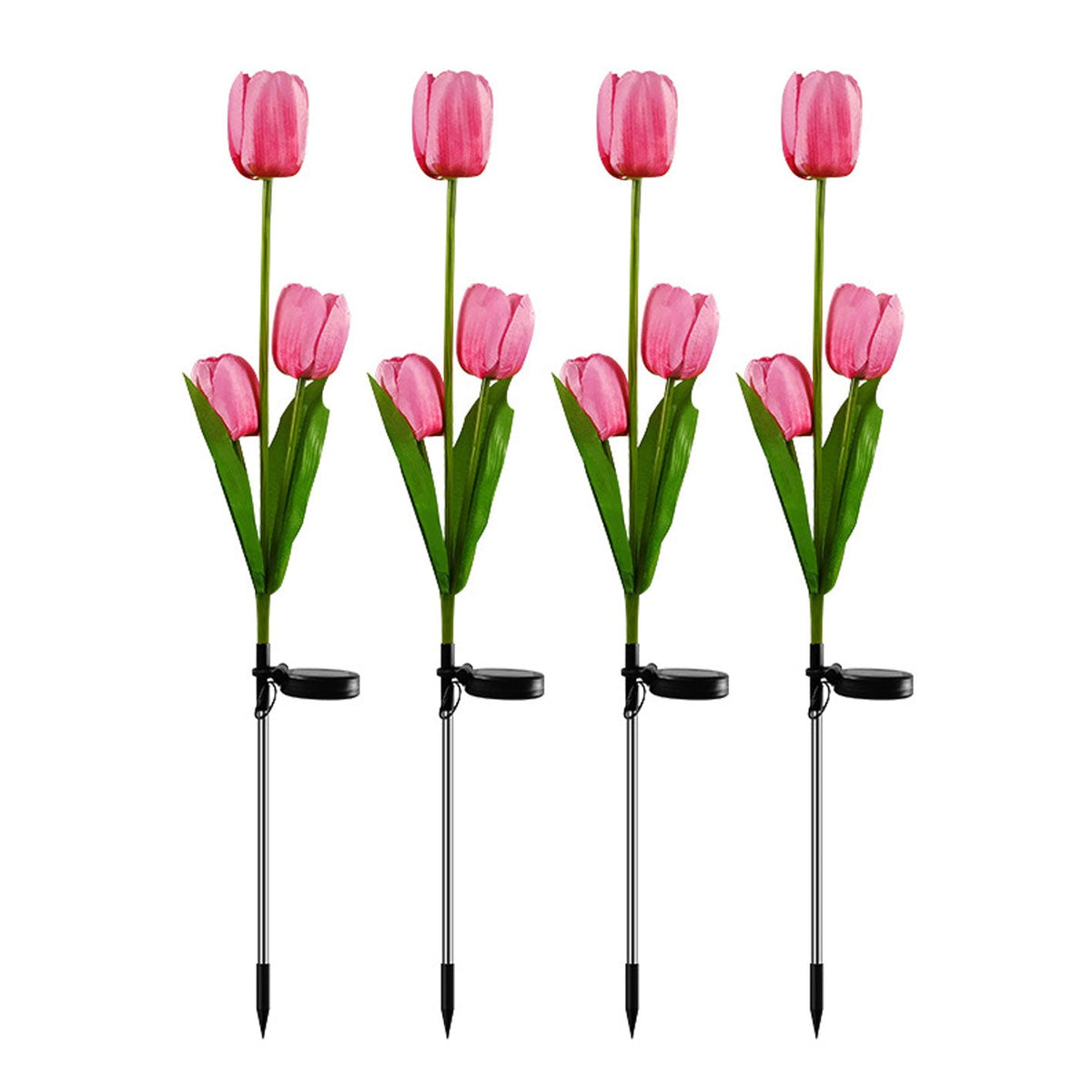 Solar Tulip Lawn Light Outdoor Garden LED Tulip Flower Light Ground Stake Landscape Light