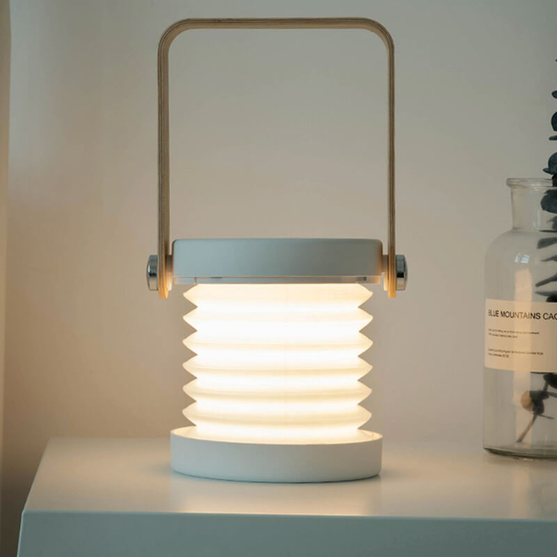 Lantern lamp night light creative foldable portable LED table lamp