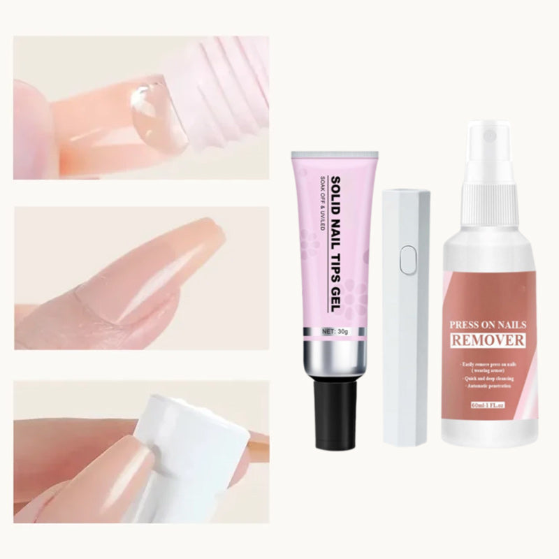 Magic Solid Nail Glue Set 3-in-1 Nail Art Sets