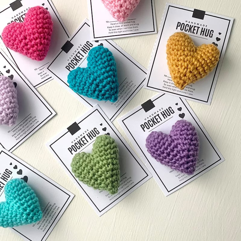 Crocheted Heart Bag Hug