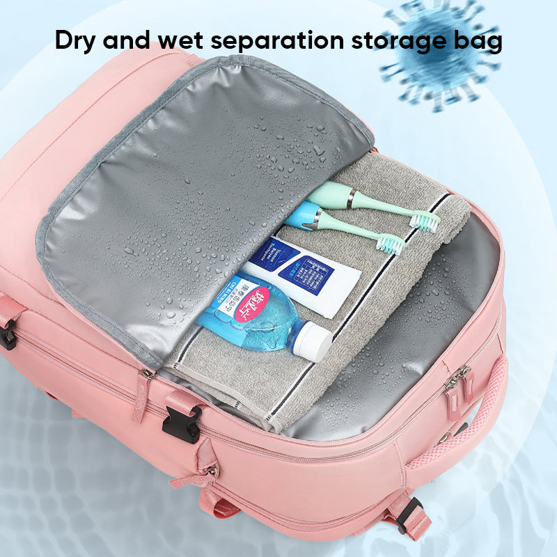 Women's large travel waterproof hiking backpack