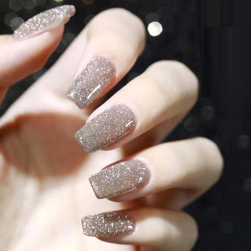 High density glitter nail gel polish