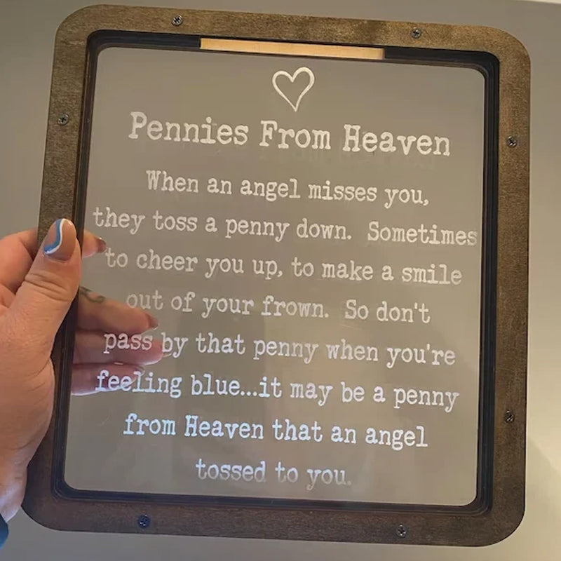 Pennies from Heaven Bank, Wooden Piggy Bank