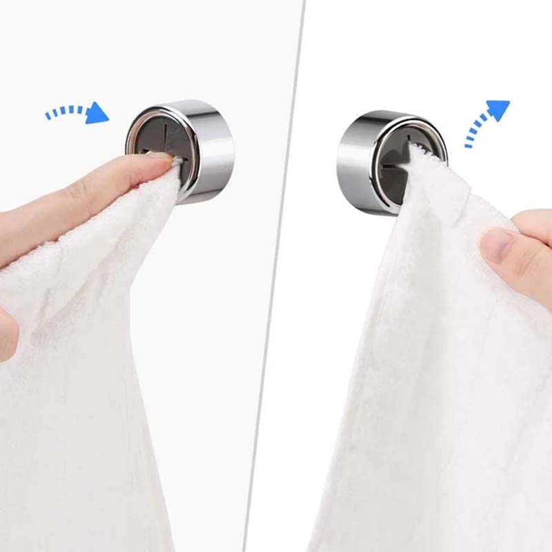 Round self-adhesive towel hooks for the kitchen