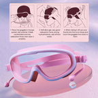 HD large frame waterproof and anti-fog swim goggles