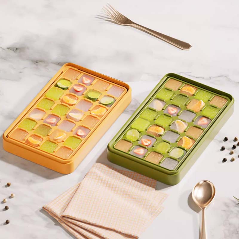 No dirty hands press ice grid molds