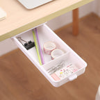 Concealed Under-Desk Storage Drawer with Push-to-Close Design