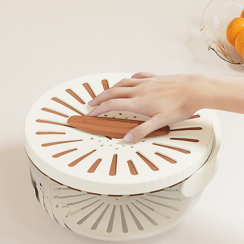 Multifunctional foldable handle drain bowl
