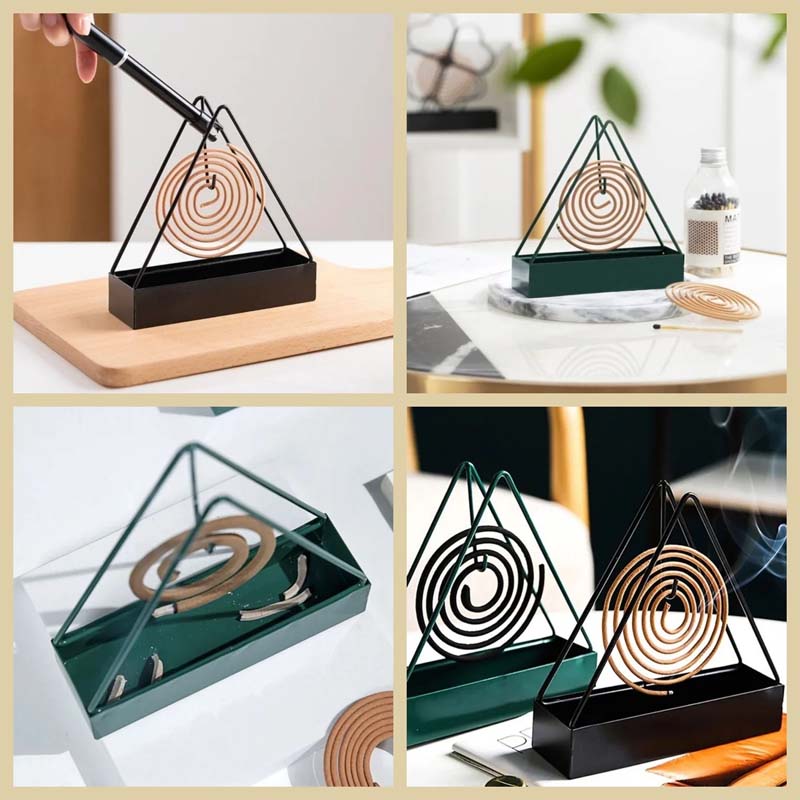 Iron triangular mosquito spool holder