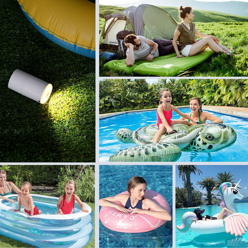 Portable Air Pump + Camping Light