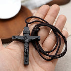 Jesus-Cross-Necklace made of Wood