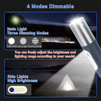 Rechargeable LED Flashlight with 750-Lumen Output and 200 m Range