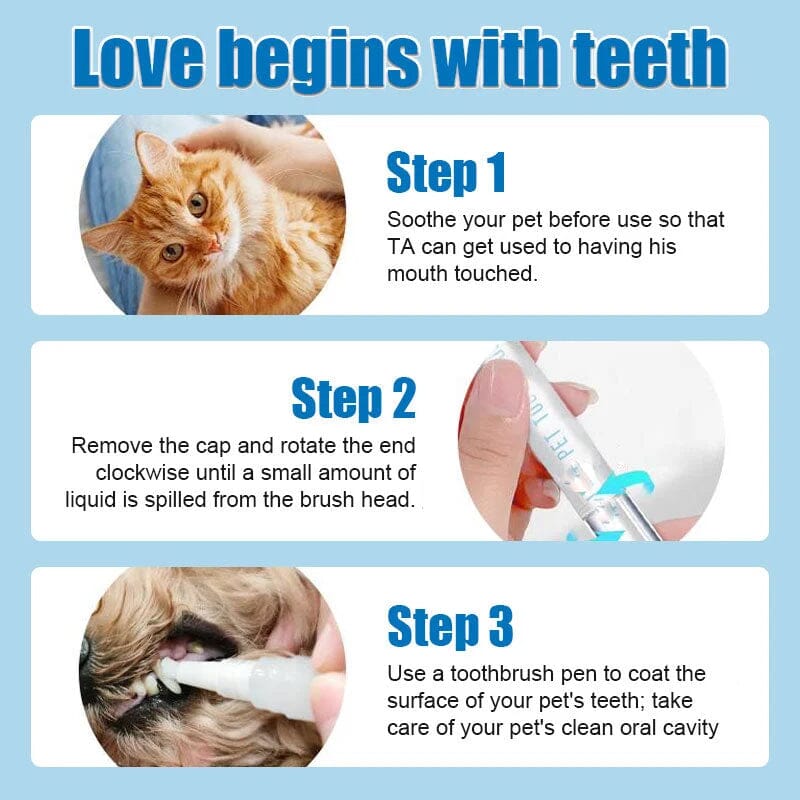 New Improved Pet Toothbrush Pen