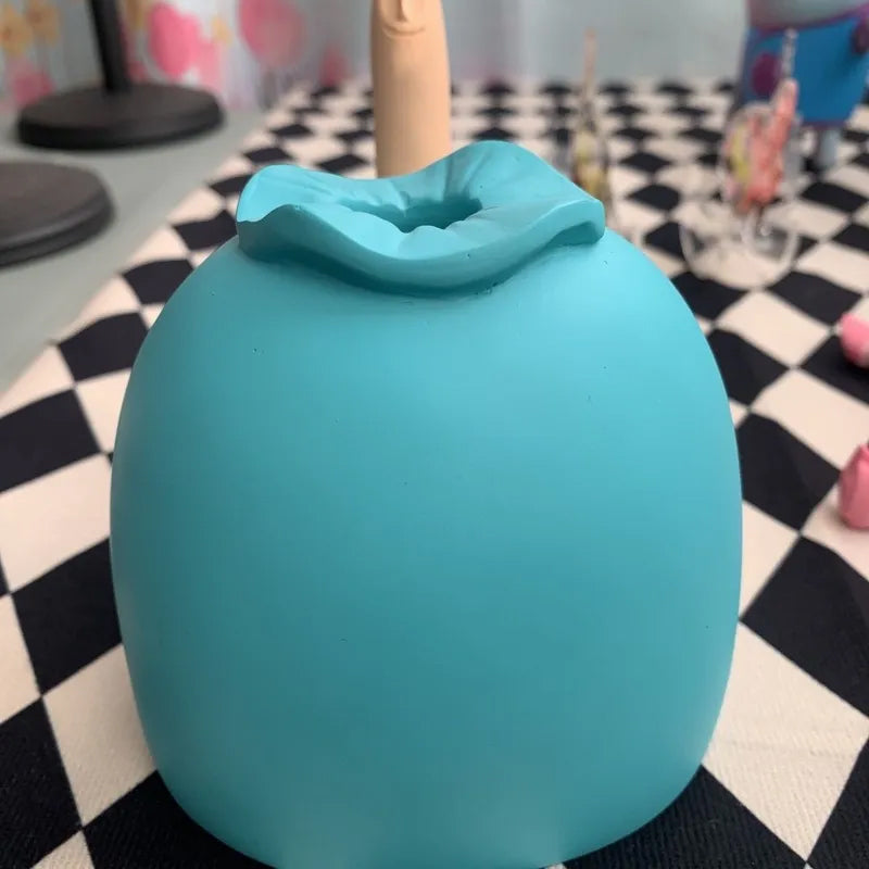 Small Blue Middle Finger Ornament