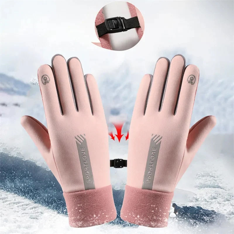 Waterproof finger touchscreen gloves, non-slip and cold-resistant