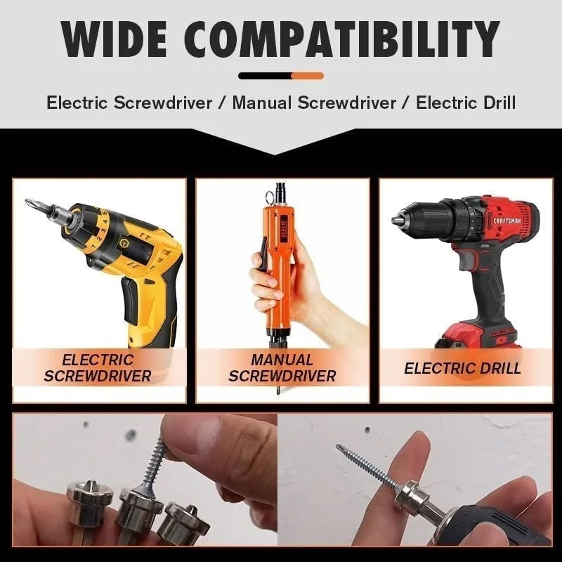 Magnetic Positioning Screwdriver Bits (5 pieces)