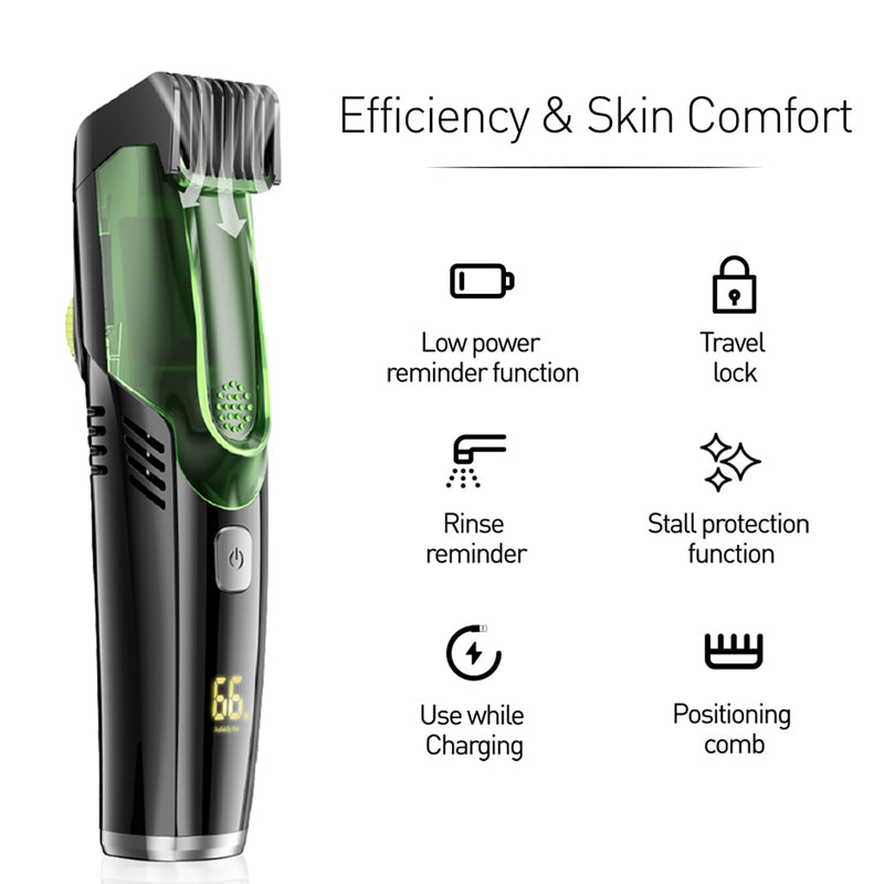 Vacuum beard trimmer - 20 lengths and styles adjustable