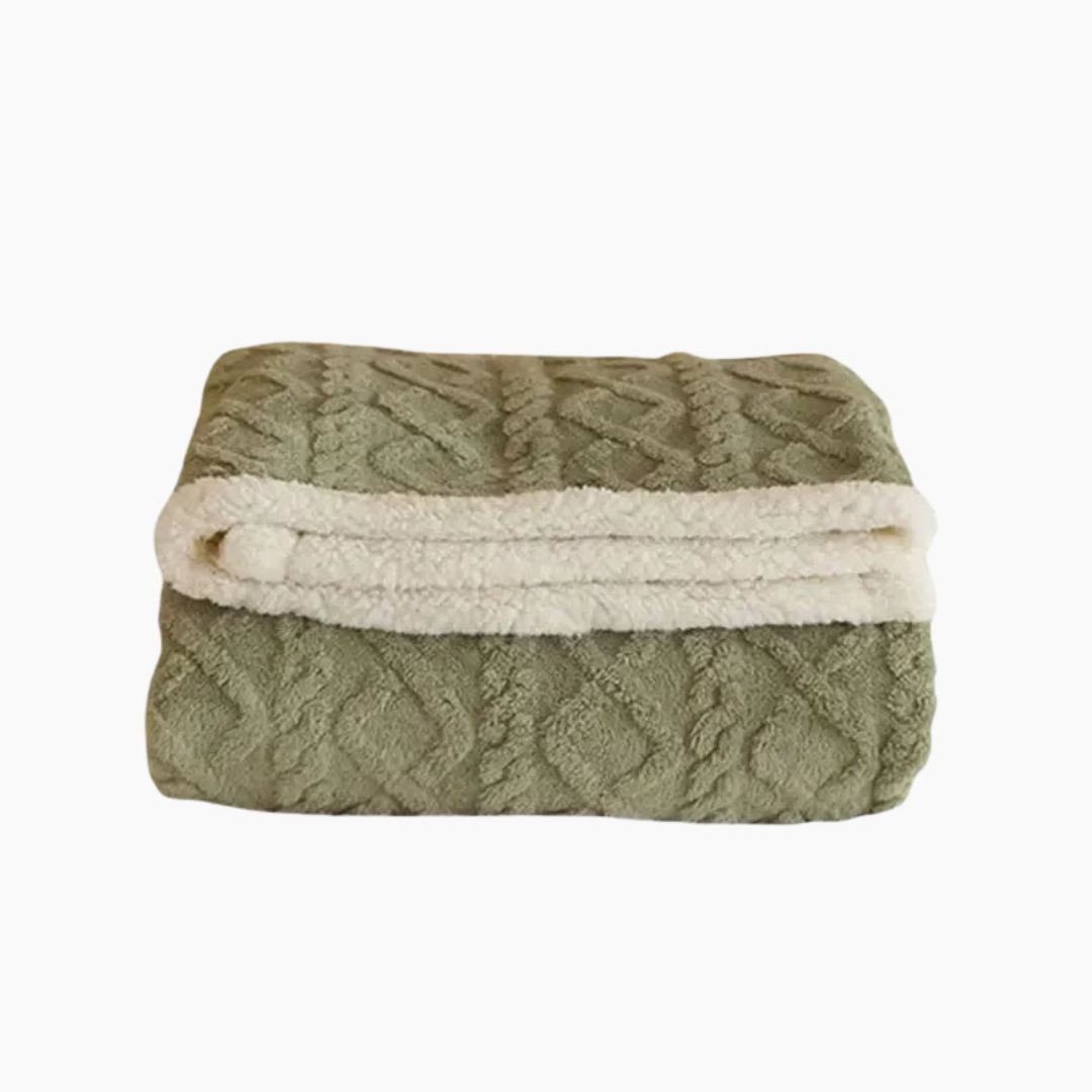 Thick Warm Fleece Blanket Soft Stylish for Bedroom and Sofa