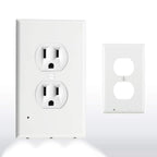Outlet wall plate with LED night lights