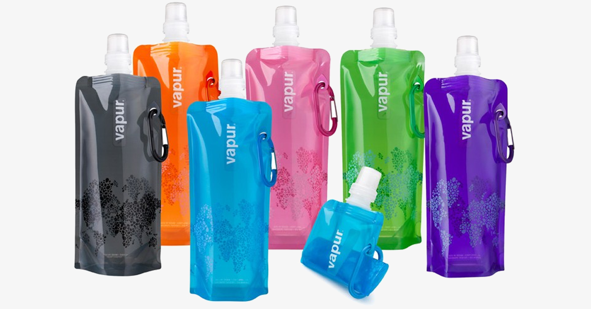 Portable bottles with carabiner clip – Easy to carry collapsible water bottles