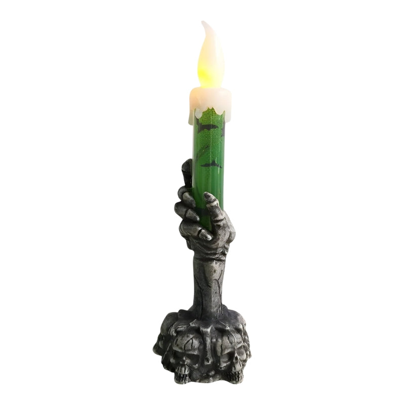 SpookHand LED Skeleton Hand Candle Halloween Decoration