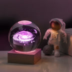 Night light Crystal ball 3D Galaxy