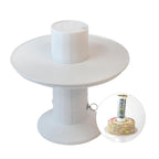Modern cake base with easy slicing