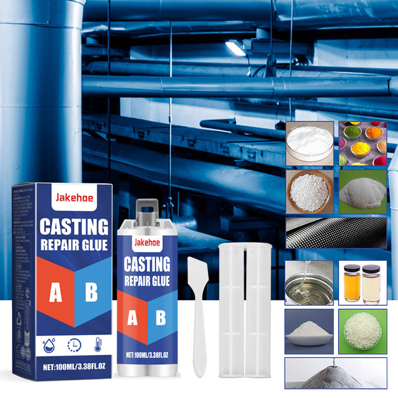 High temperature resistant metal casting repair adhesive