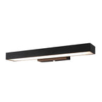 Modern LED Wall Lamp with Motion Sensor and Black Housing