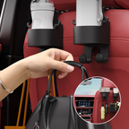 Multifunctional hook for the car seat backrest