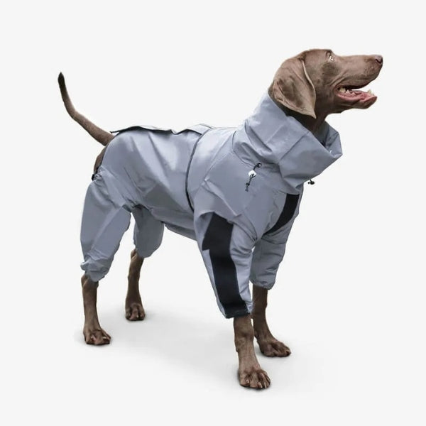 Waterproof Dog Coat with Legs – Reflective Dog Rain Jacket for Small & Large Breeds | Best Rain Coat for Dogs UK