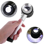 10X Magnifying Glass with Scale and LED Light