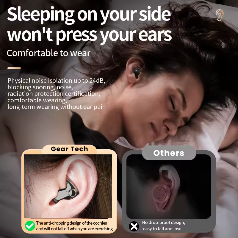 Invisible Wireless Sleep Headphones | Bluetooth 5.3 for Comfortable Sleep and Relaxation