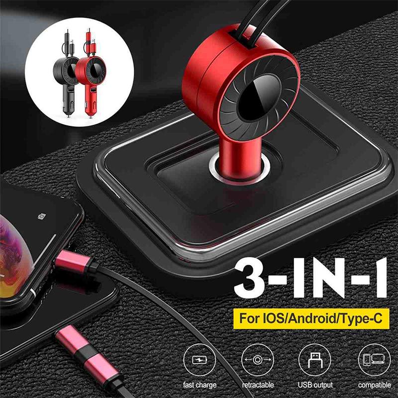 3-IN-1 Telescopic Mobile Charger
