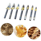 Drill set for wood sculptures