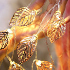 Golden Leaf Fairy Lights
