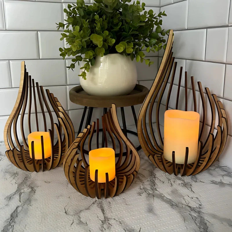 GlimmerDrop Candle Holder