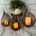 GlimmerDrop Candle Holder