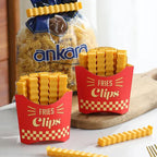 Funny magnetic French fries food closure clip