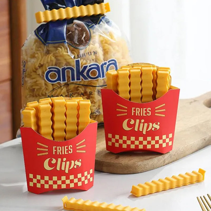 Funny magnetic French fries food closure clip