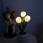 LED Tulip Nightstand Lamp Flower Table Lamp