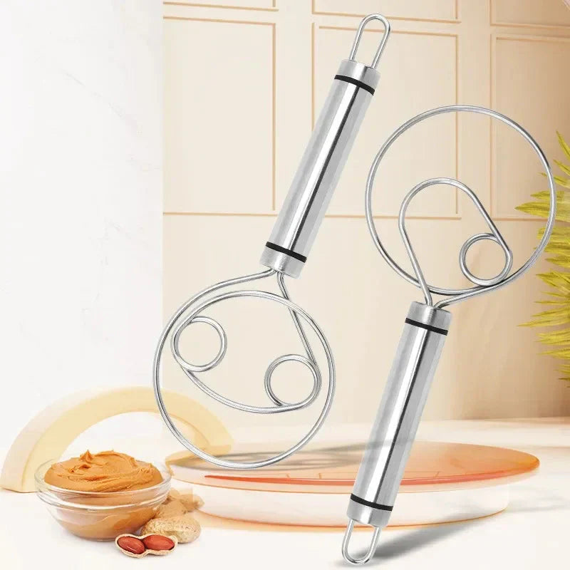 Robust Stainless Steel Danish Dough Whisk – Durable, Ergonomic Design for Versatile Baking & Cooking