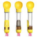 Portable 500ml Pet Water Bottle with Food Compartment & Bag