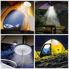 Solar LED Camping Lamp – Portable, Hanging Tent Light for Outdoor Activities