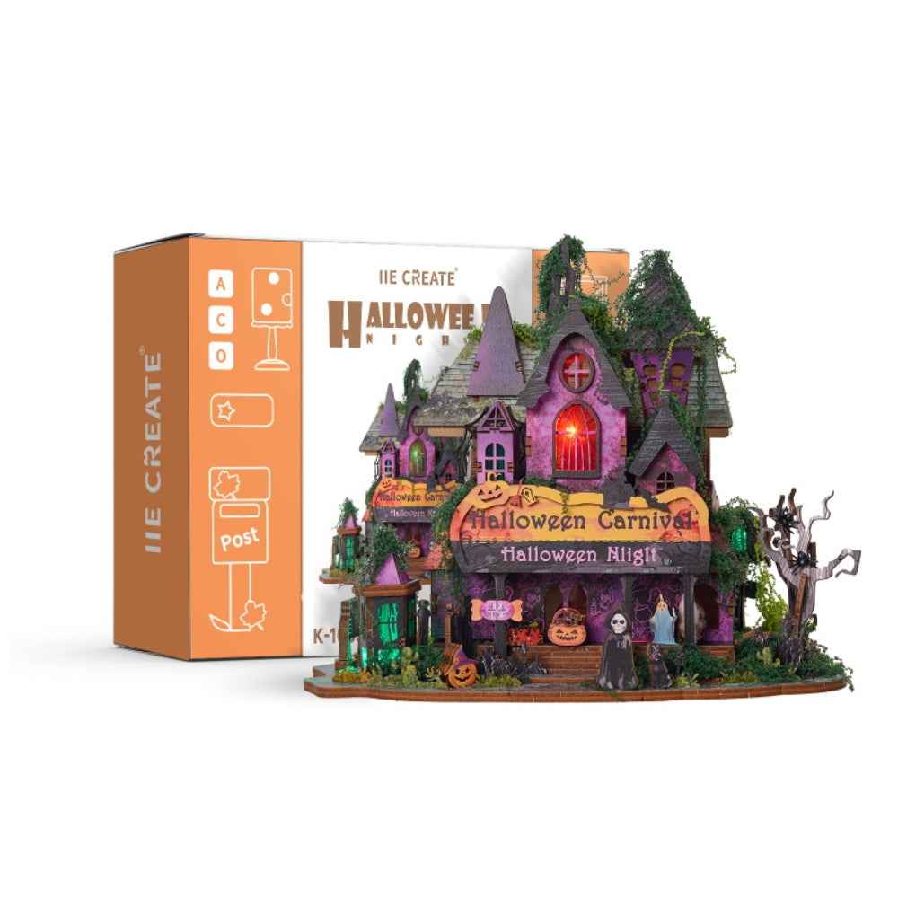 Halloween Night DIY Mini House Kit l DIY Miniature Kit