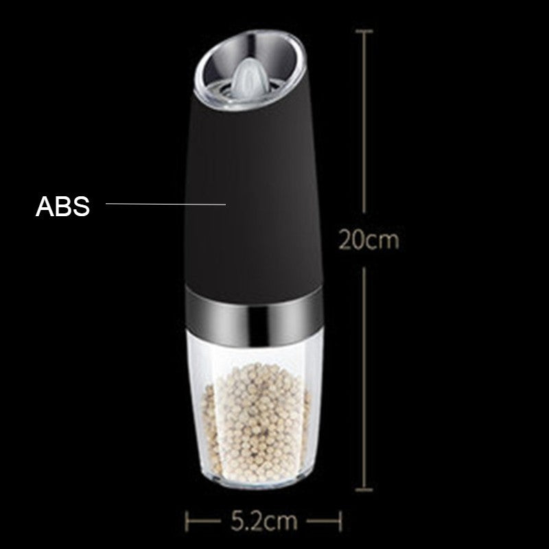 Electric Salt and Pepper Grinder, with Adjustable and Auto On/Off Design, for Pepper, Salt, Bean & More