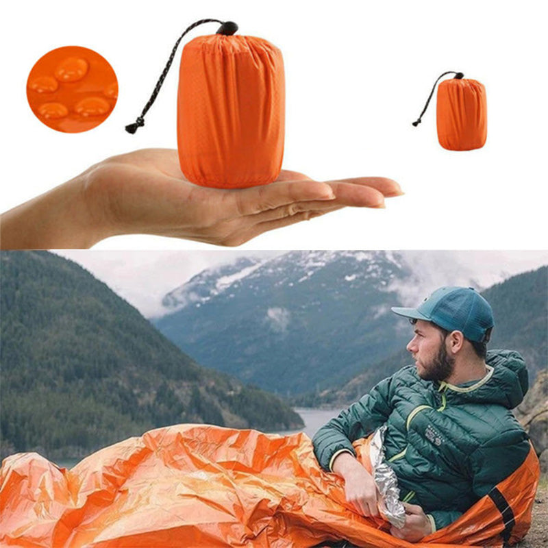 Waterproof sleeping bag for emergencies