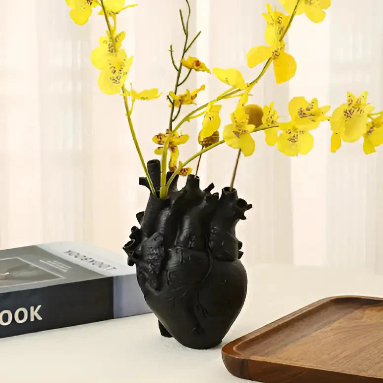 Greek inspired heart vase