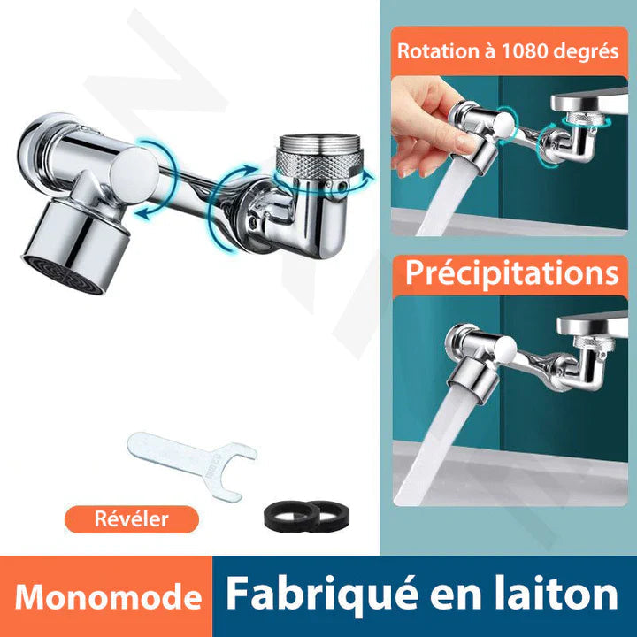 Multifunctional swivel extension faucet