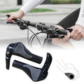 Ergonomic bicycle grips with shock absorption and horns (1 pair)